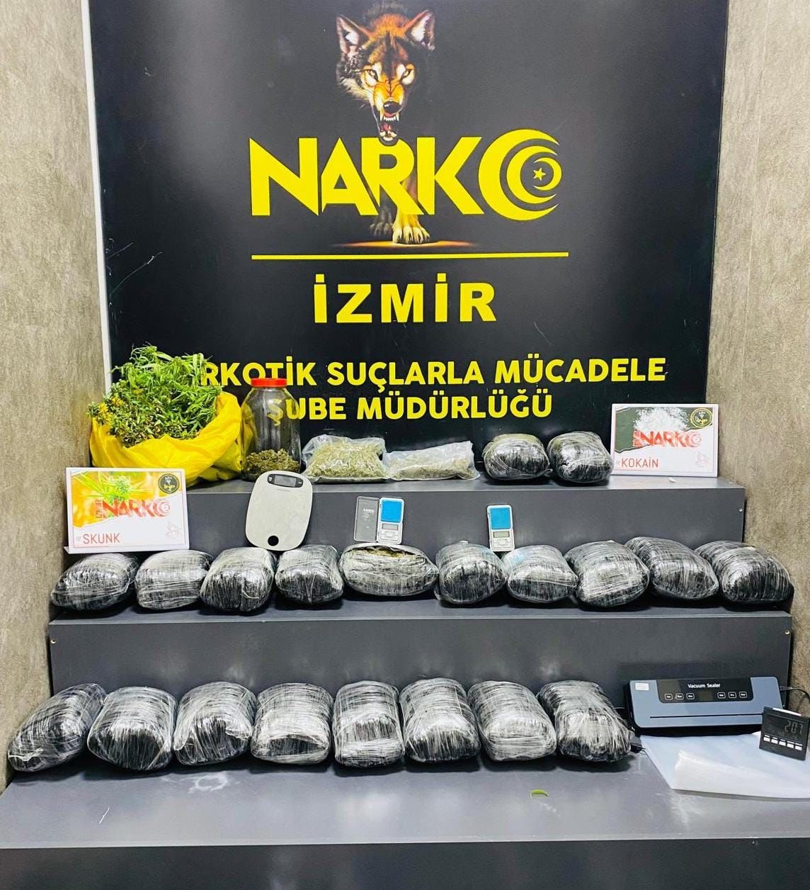İzmir’de uyuşturucu operasyonu: 1 tutuklama