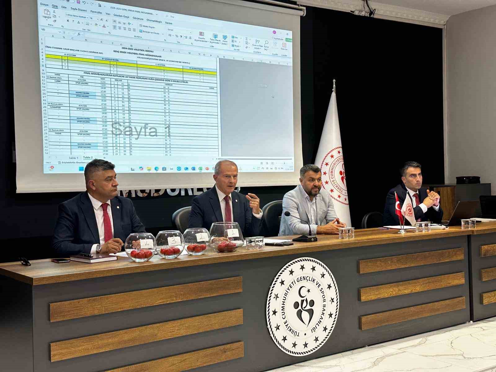 Genç Erkekler Türkiye Şampiyonası Finalleri teknik toplantısı yapıldı