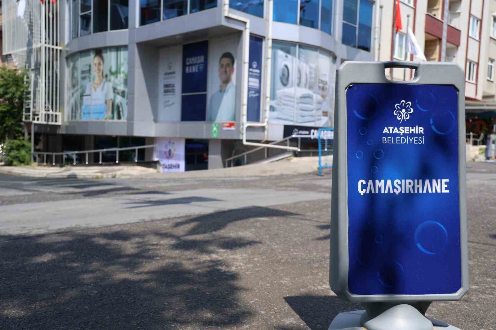 Ataşehir’de ücretsiz çamaşırhane açıldı