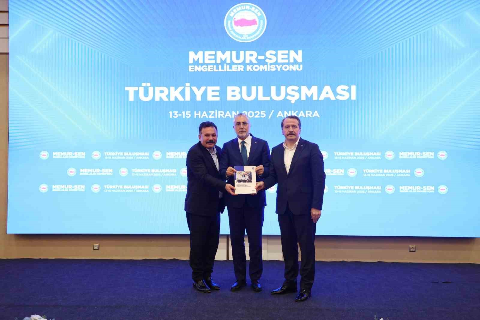 Memur-Sen Genel Başkanı Yalçın: "Gelir vergisinde engelli kamu görevlileri için muafiyet tamamen sağlanmalıdır"
