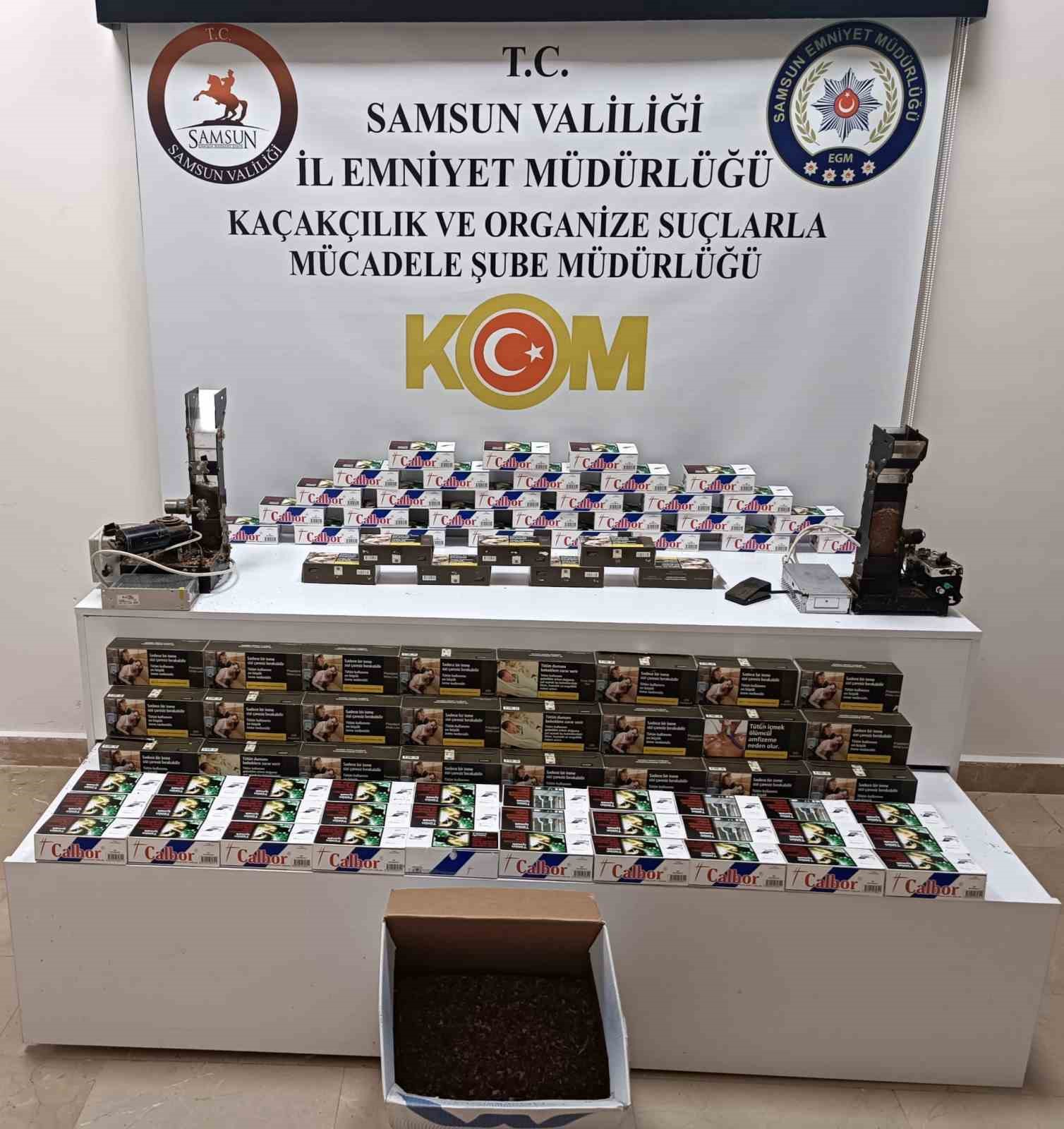 Samsun’da kaçak tütün mamülleri operasyonları: 5 gözaltı