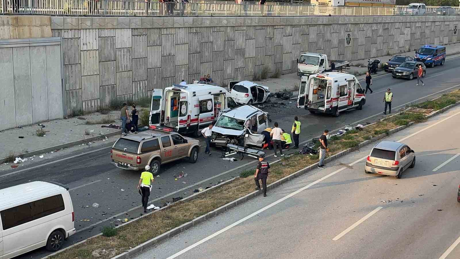 Kastamonu’da zincirleme trafik kazası: 9 yaralı