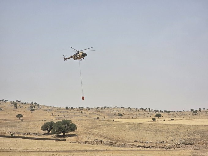 Mardin’de soğutma çalışmaları sırasında çıkan yangın kontrol altına alındı