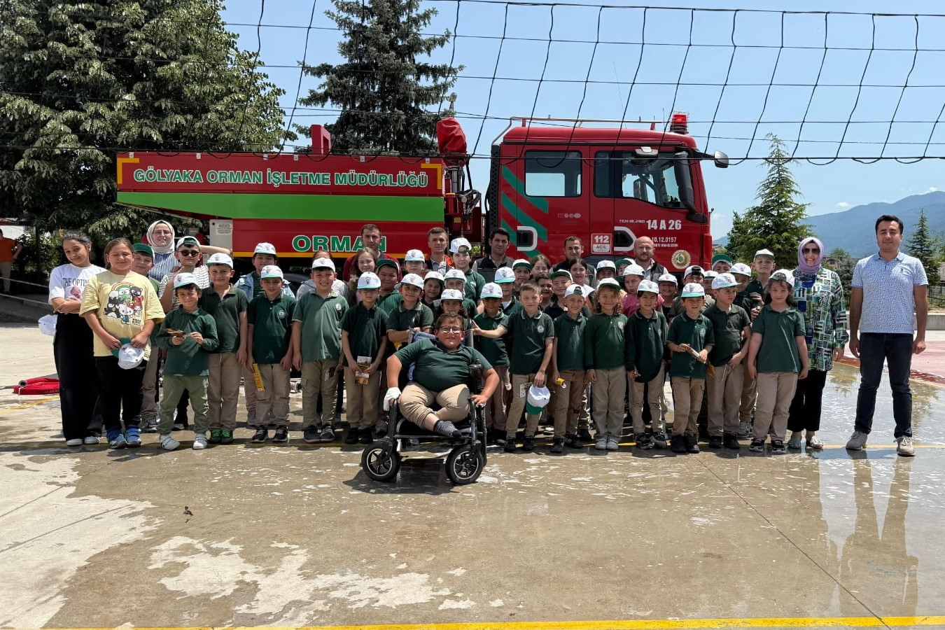 Öğrencilere orman yangınlarıyla mücadele anlatıldı