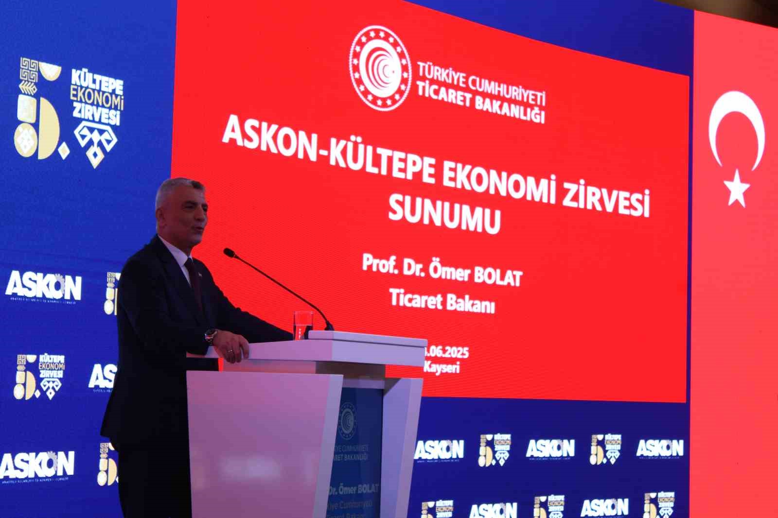 Bakan Bolat: "Gayri safi yurtiçi hasılamız 2025 yılının ilk çeyreği itibariyle 1 trilyon 371 milyar dolara yükselerek tüm zamanların milli gelir rekorunu yenilemiştir"