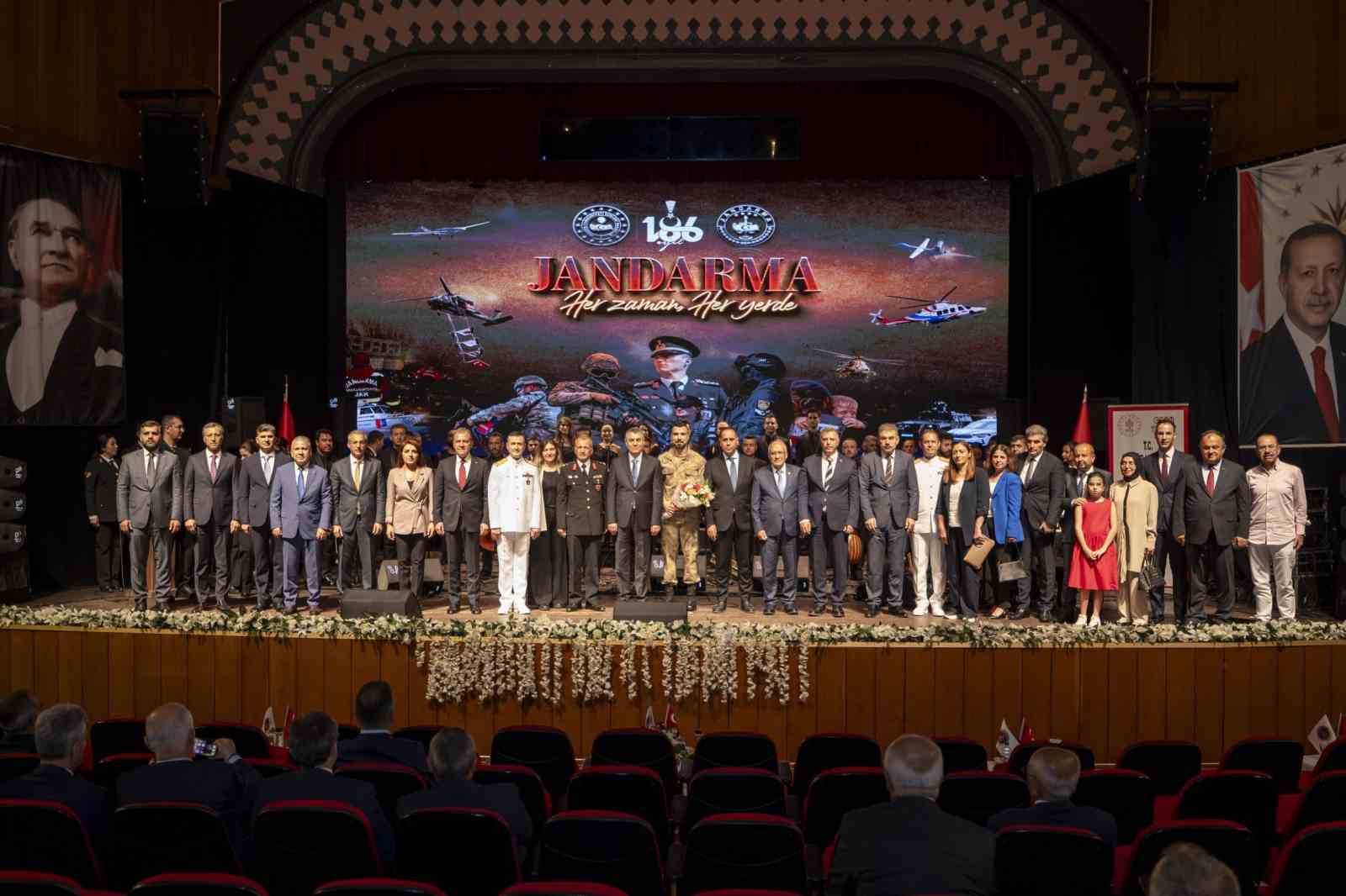 Mersin’de Jandarma Teşkilatı’nın 186. yılı törenle kutlandı