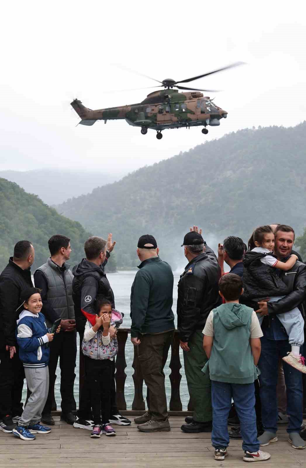 ‘Melek Filo’dan Boraboy Gölü’nde nefes kesen tatbikat

