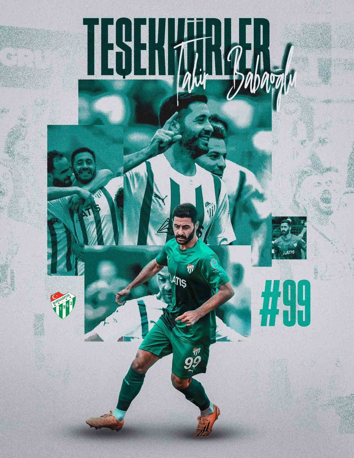 Bursaspor, Tahir Babaoğlu ile yollarını ayırdı
