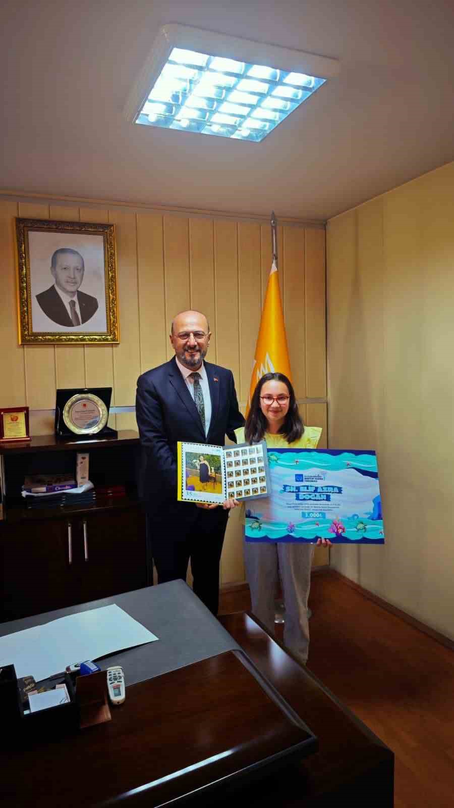 Çorumlu öğrenci yazdığı mektupla Türkiye ikincisi oldu