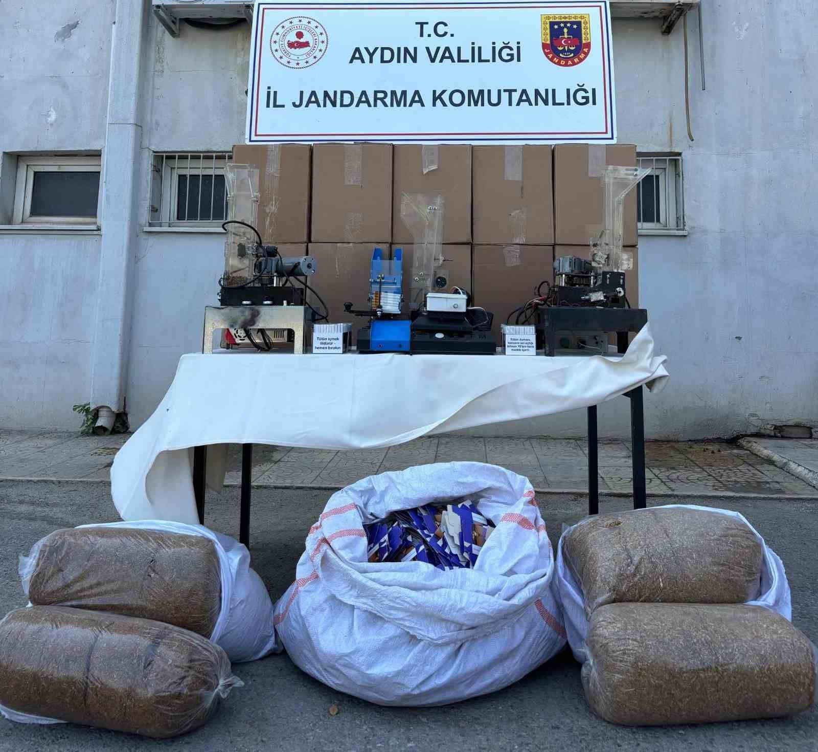 Jandarmadan ‘kaçak sigara’ baskını