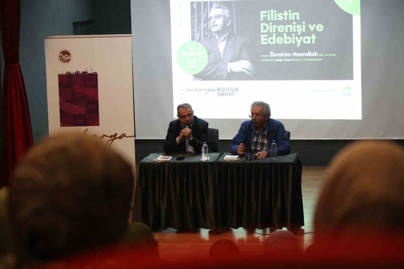 Filistinli şair Sakarya&rsquo;da sanatseverlerle buluştu
