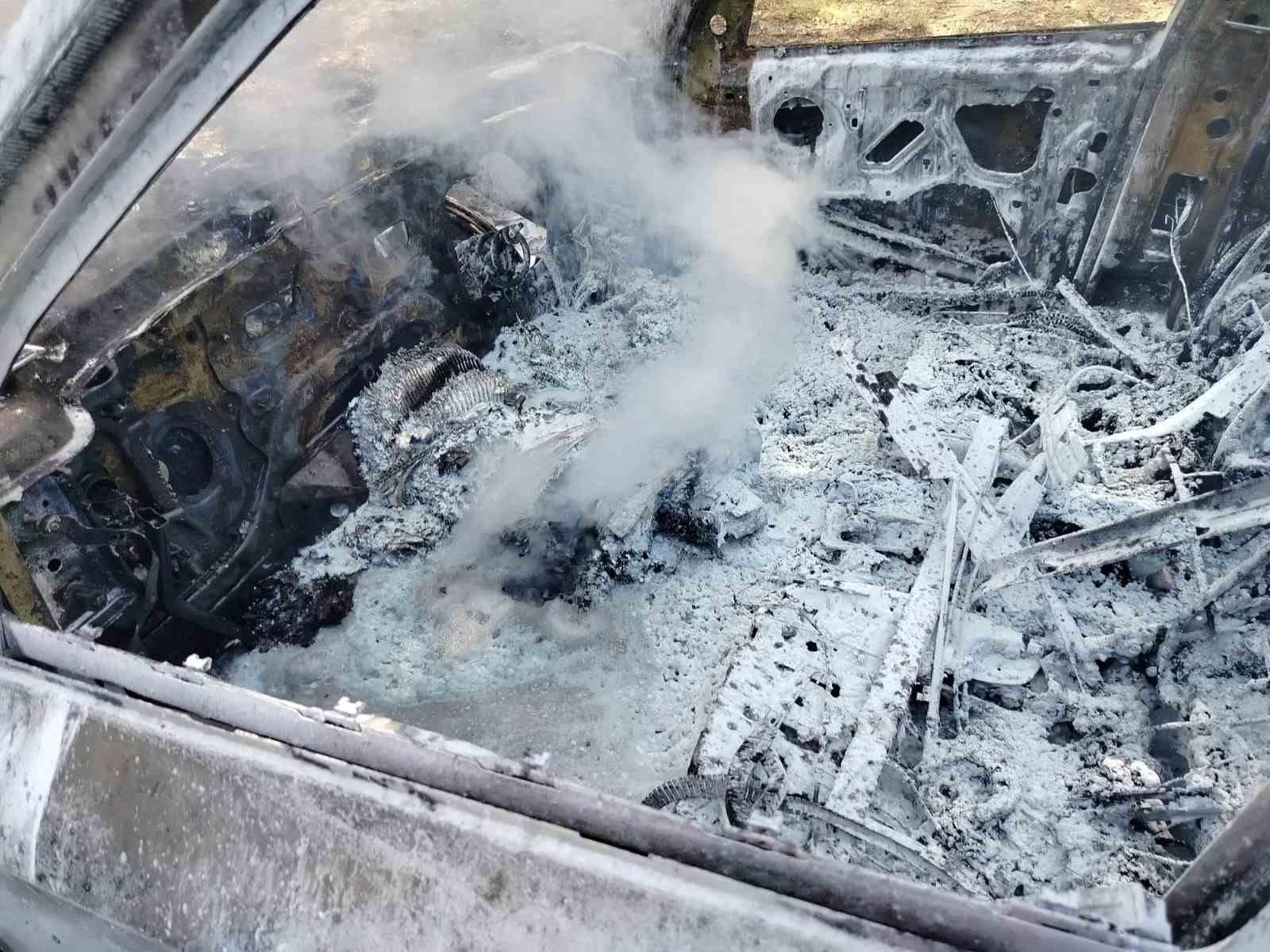 Park halindeki cip alev alev yandı