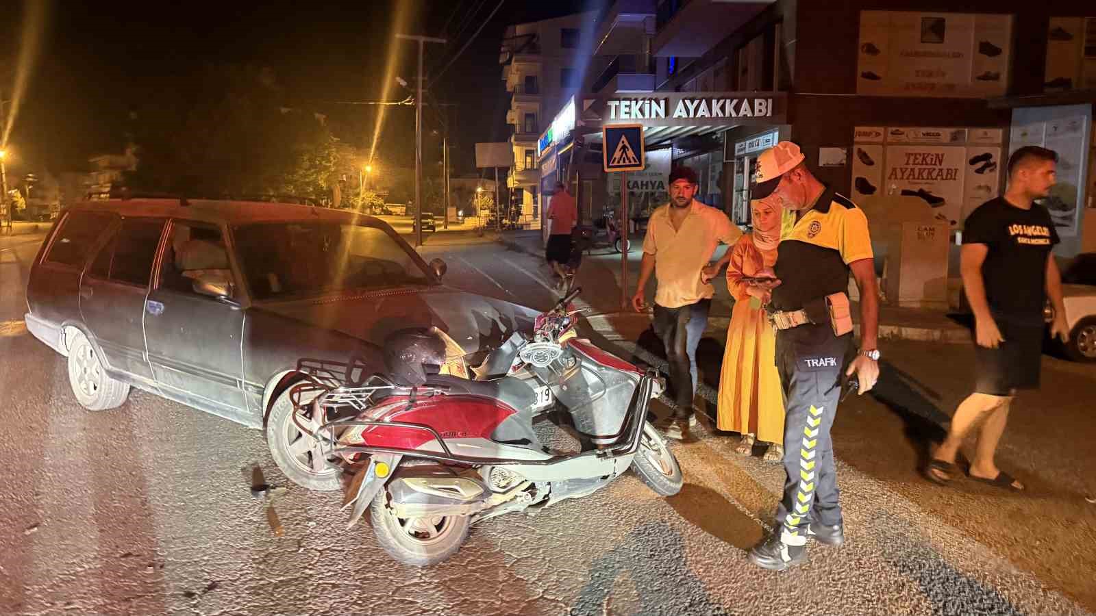 Gazipaşa’da otomobil ile motosiklet çarpıştı: 1 yaralı