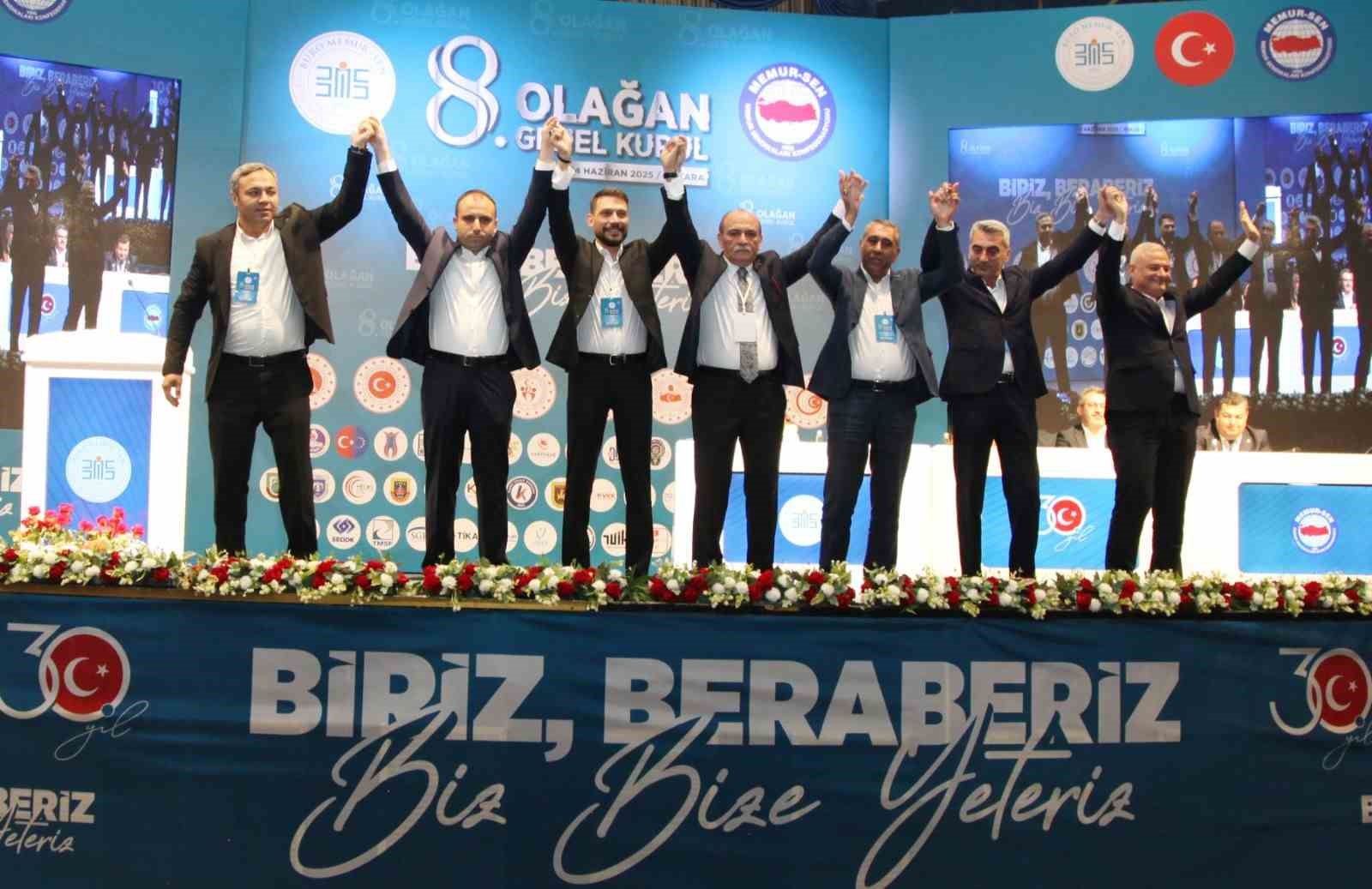 Büro Memur-Sen’de Yusuf Yazgan, yeniden genel başkan seçildi
