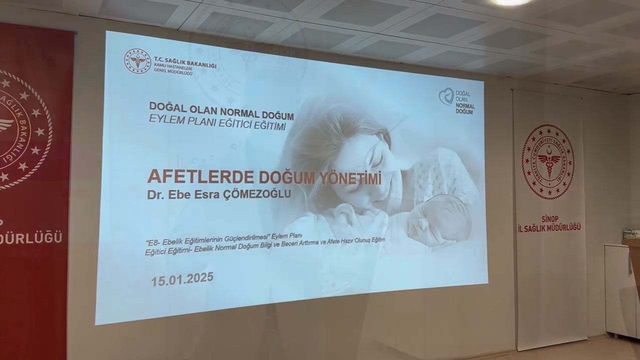 Sinop’ta ebelere afet durumunda doğum yönetimi eğitimi
