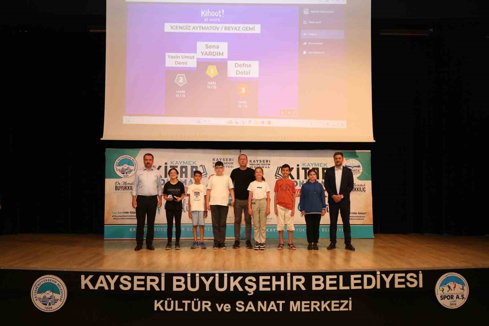 Büyükşehir KAYMEK’in 4’üncü Kitap Okuma Yarışması’nda kazananlar belli oldu
