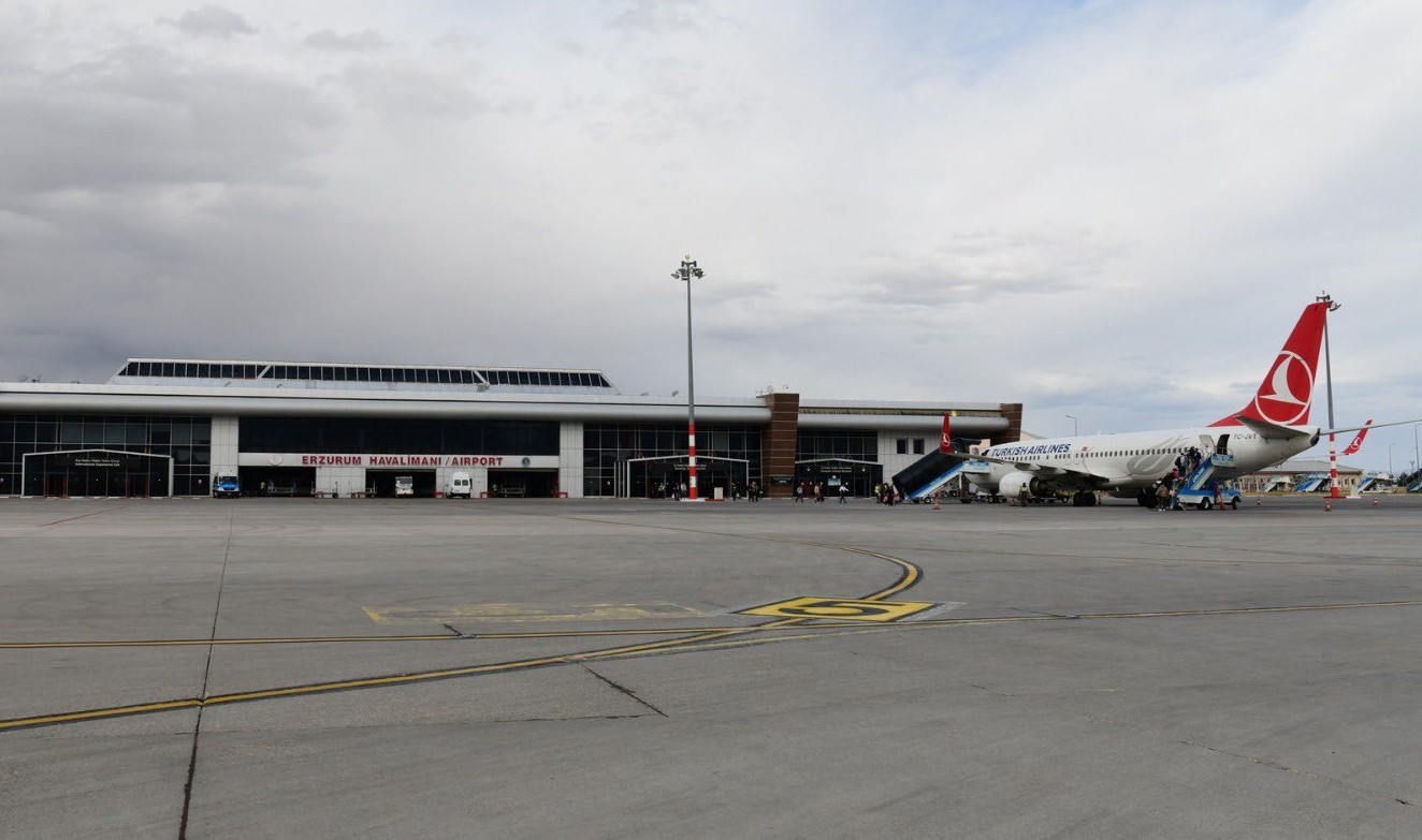 Erzurum’da bir ayda 694 uçuş gerçekleşti