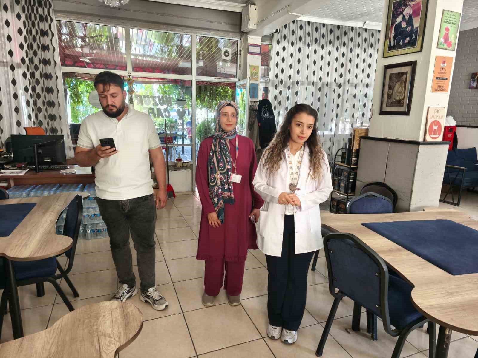 Çemişgezek’te kapalı alanlarda sigara denetimi yapıldı