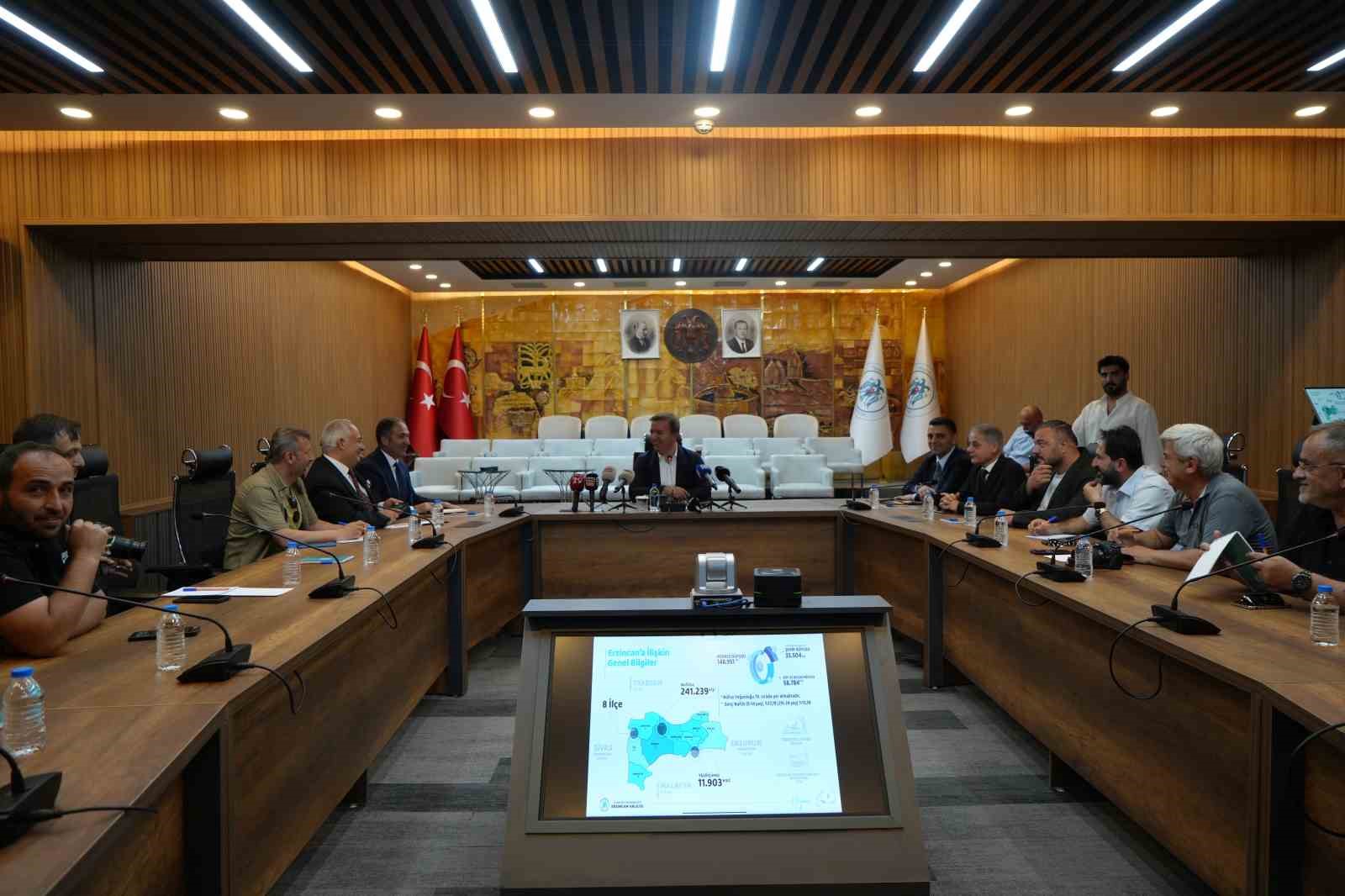 Erzincan’daki projeler basınla paylaşıldı