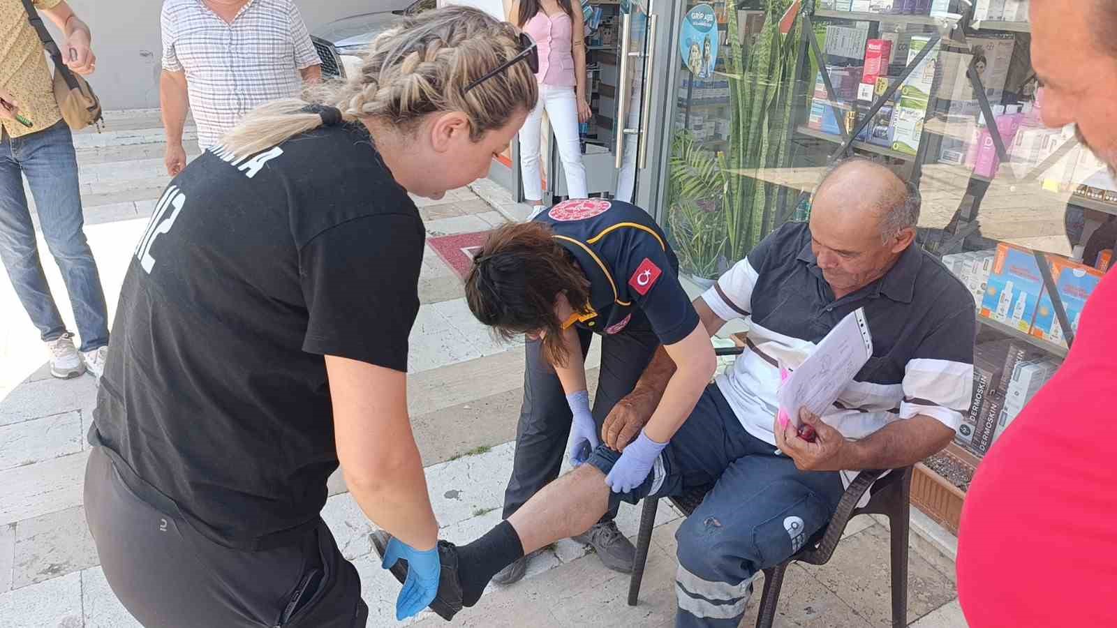 Başındaki kask sayesinde ölümden döndü hastaneye gitmeye güçlükle ikna edildi