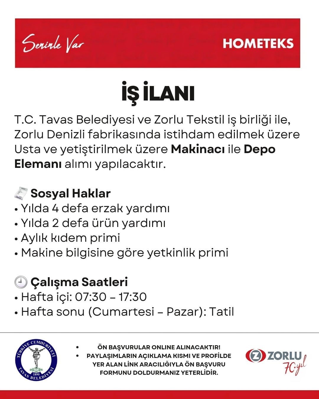 Tavas Belediyesinden istihdam i&ccedil;in &ouml;nemli iş birliği
