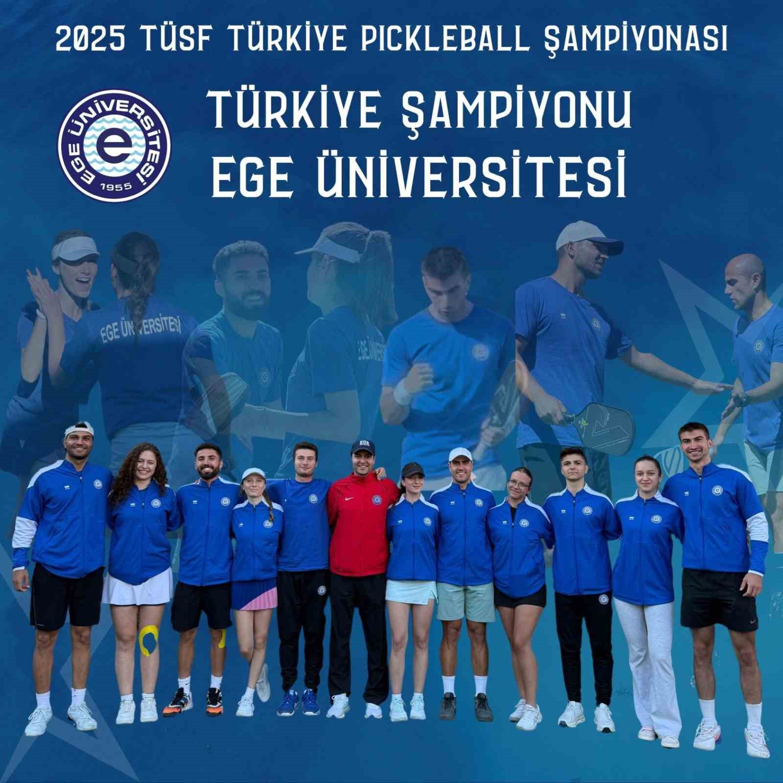 Ege Üniversitesi Pickleball Takımı Türkiye şampiyonu oldu
