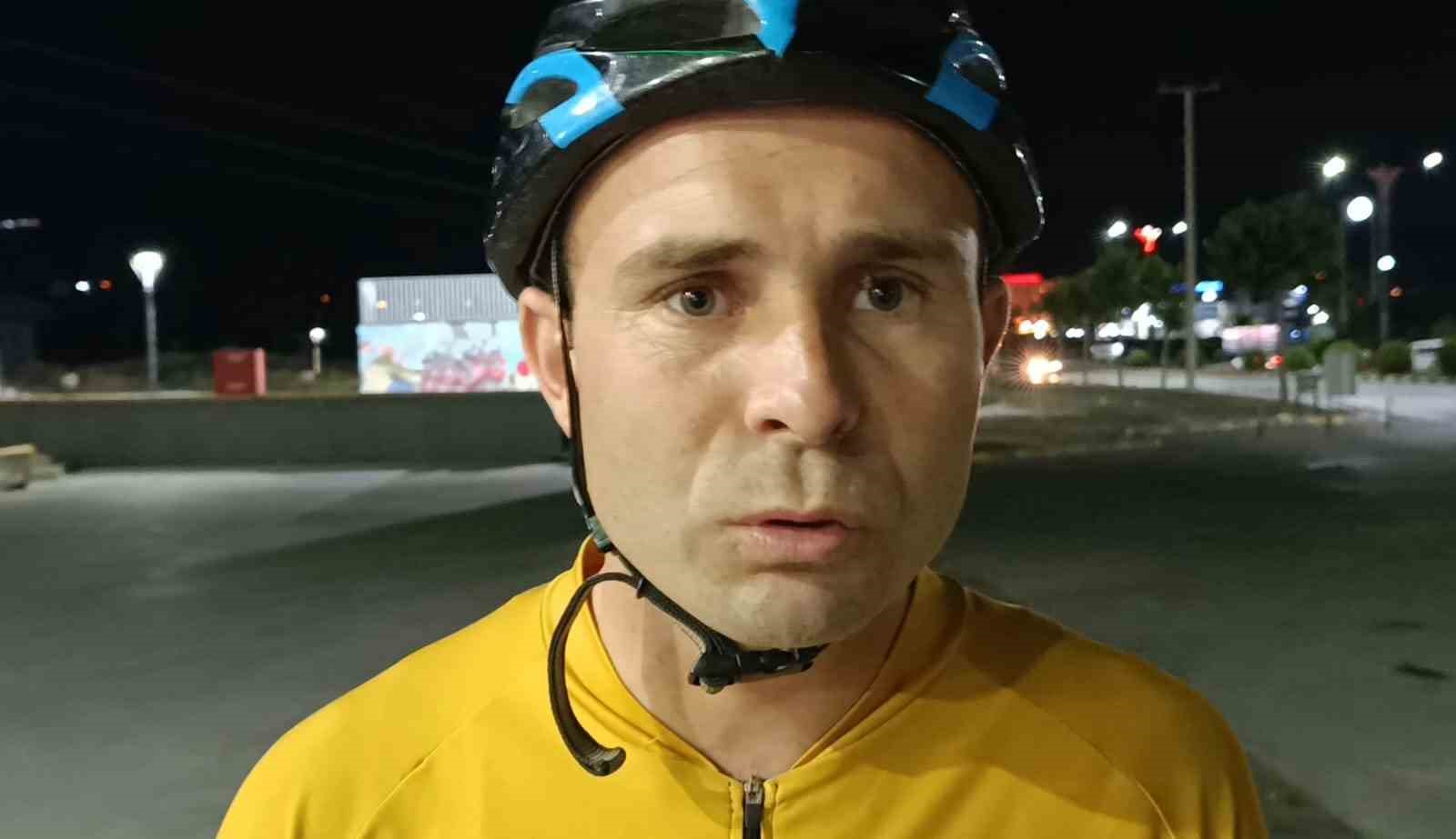 Manisalı Bisiklet&ccedil;i Ferdi Zeyrek i&ccedil;in pedal &ccedil;evirdi
