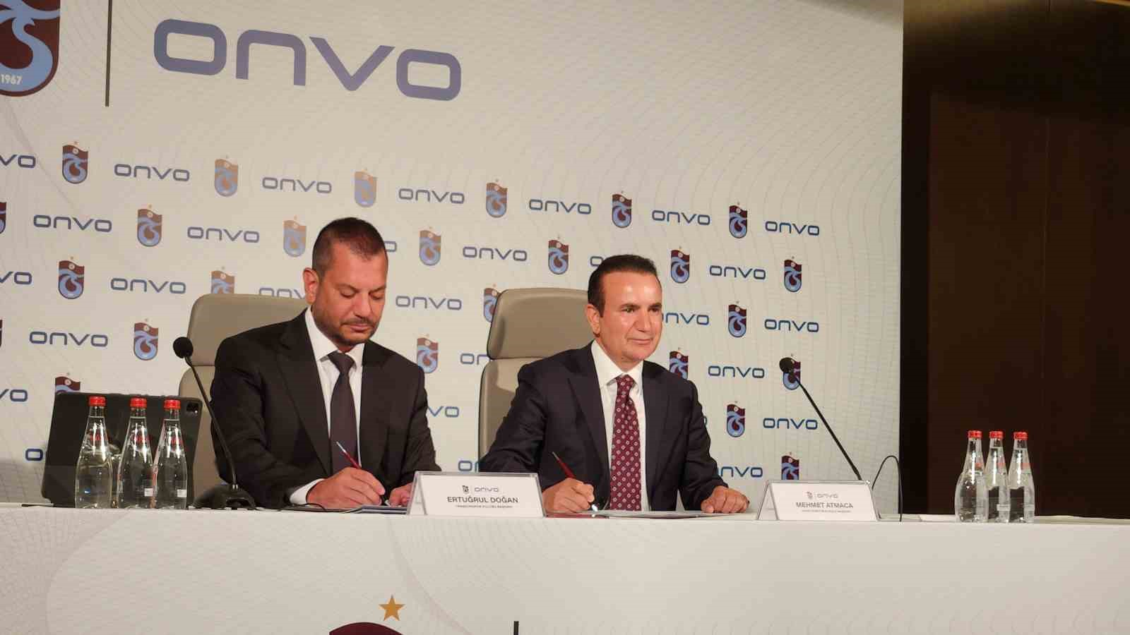 Trabzonspor’un forma sırt sponsoru Onvo oldu
