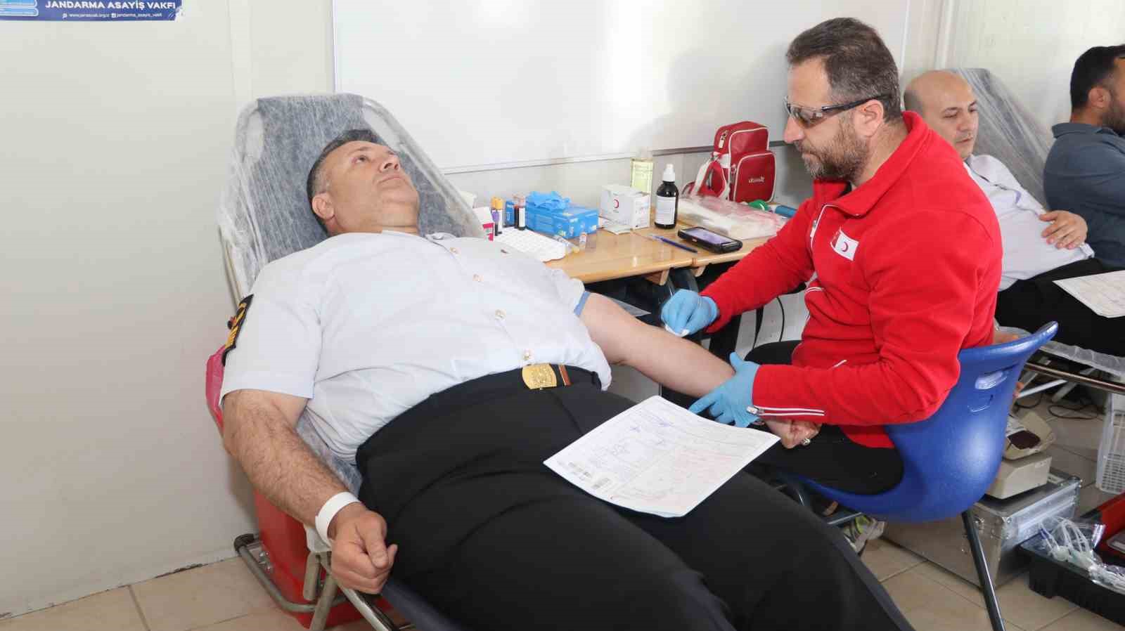 Yozgat&rsquo;ta Jandarma personeli kan bağışında bulundu
