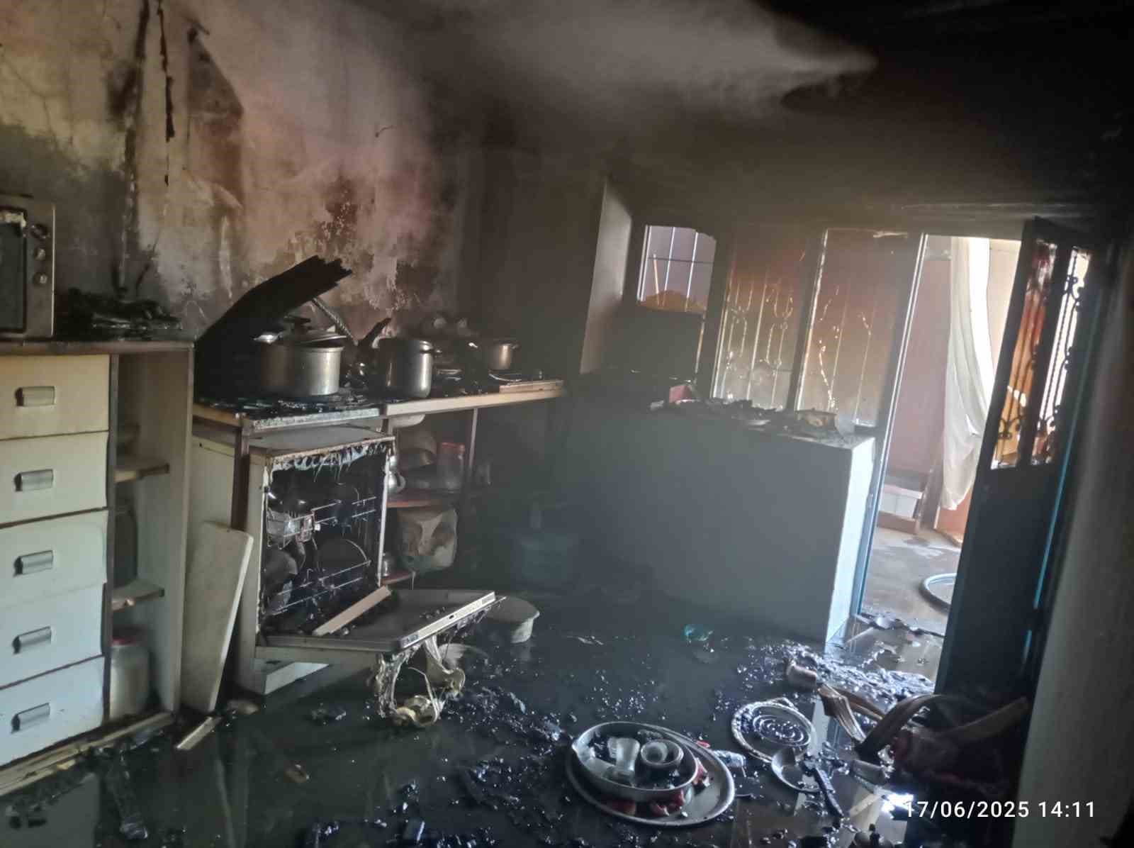 Malatya’da ev yangını