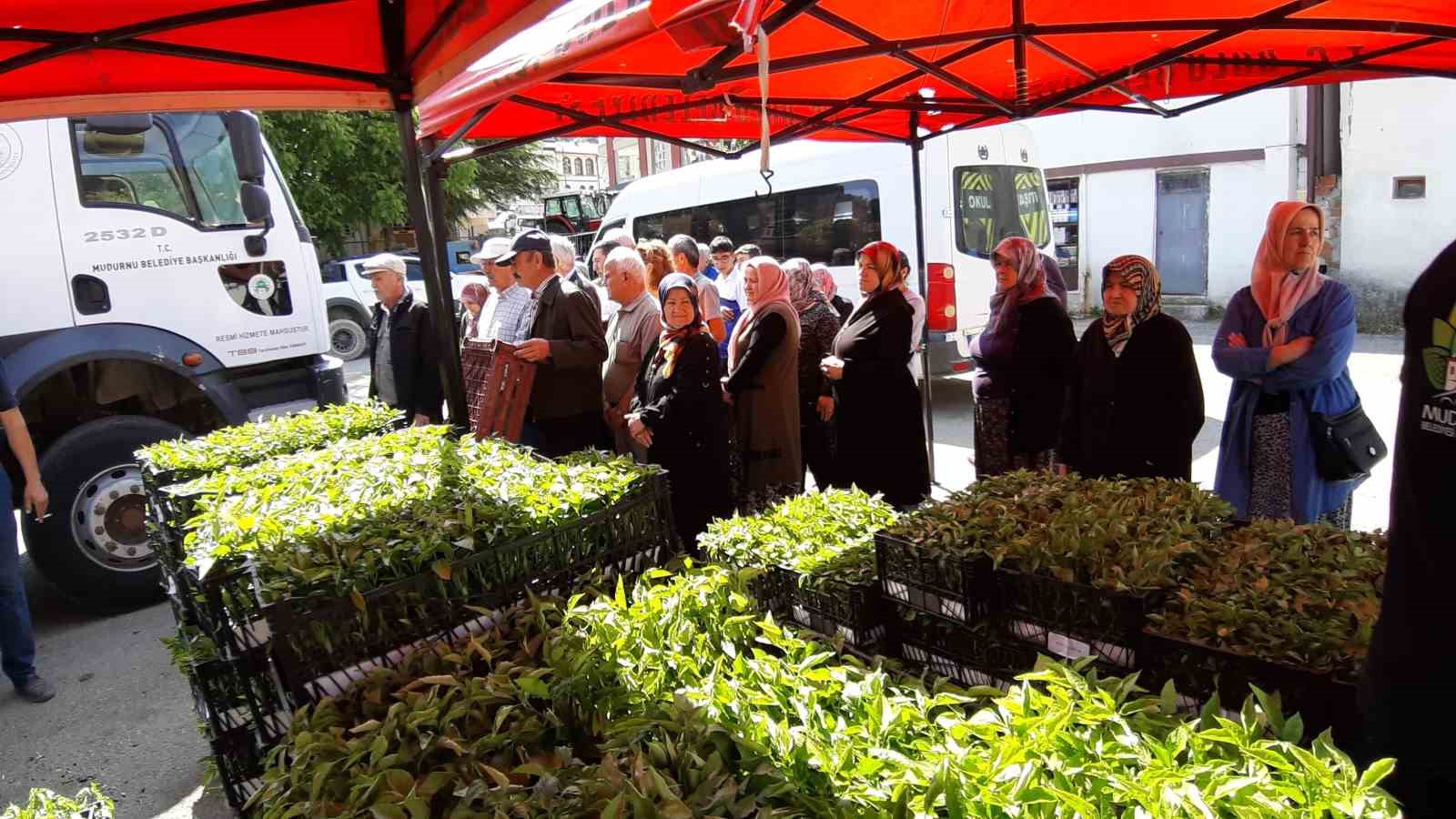 Mudurnu’da 108 bin fide dağıtıldı, çiftçiler akın etti