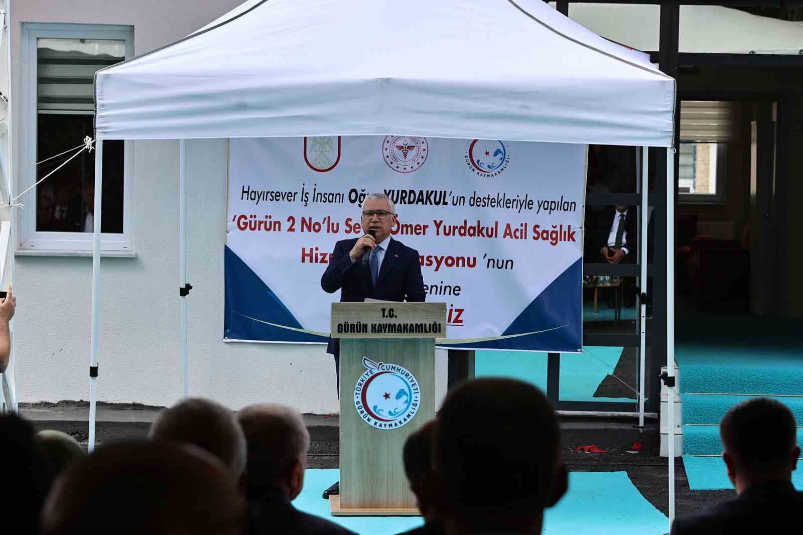 Sivaslı hayırseverden Gürün’e 112 Acil İstasyonu
