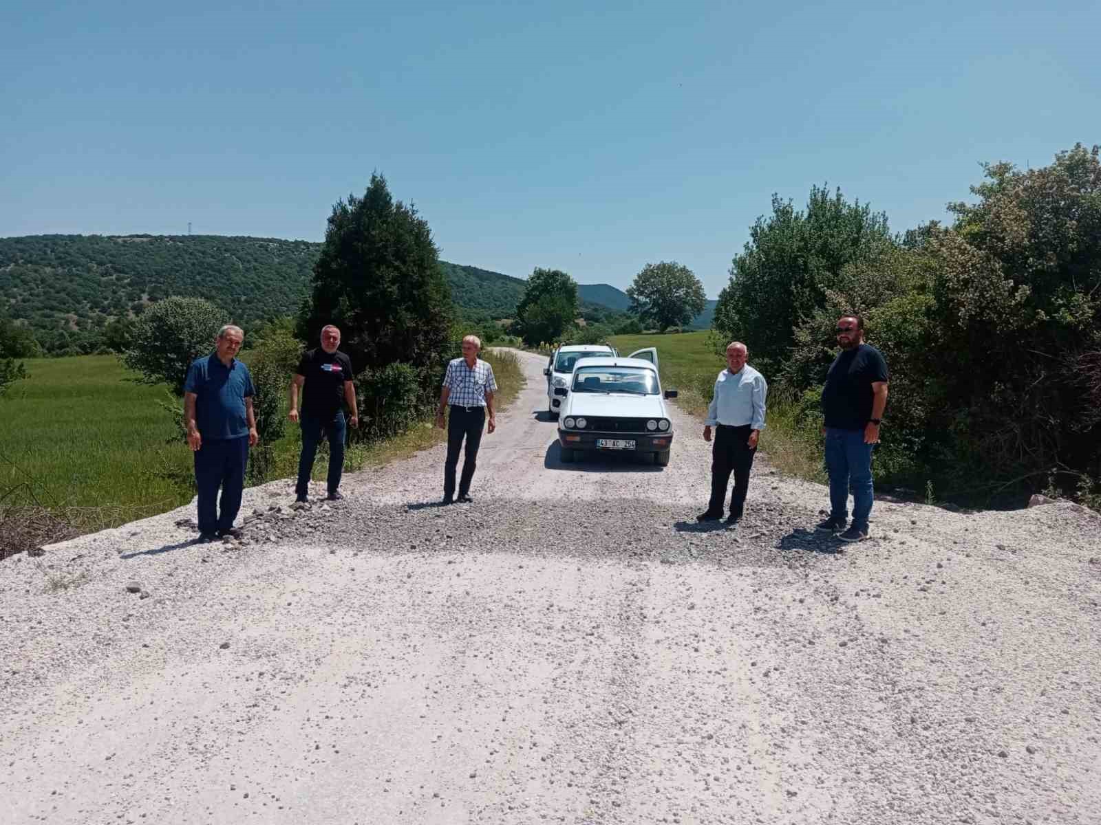 Kütahya’da Yumaklı-Kozluca yolu için İl Genel Meclisi üyelerinden inceleme