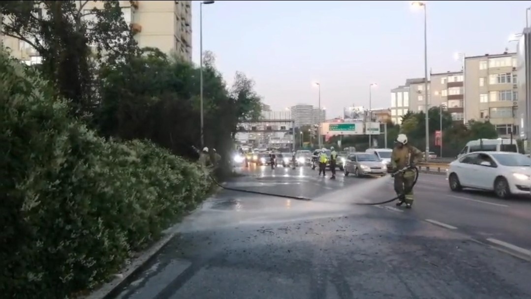 Şişli’de ağaçlık alanda çıkan yangın korkuttu