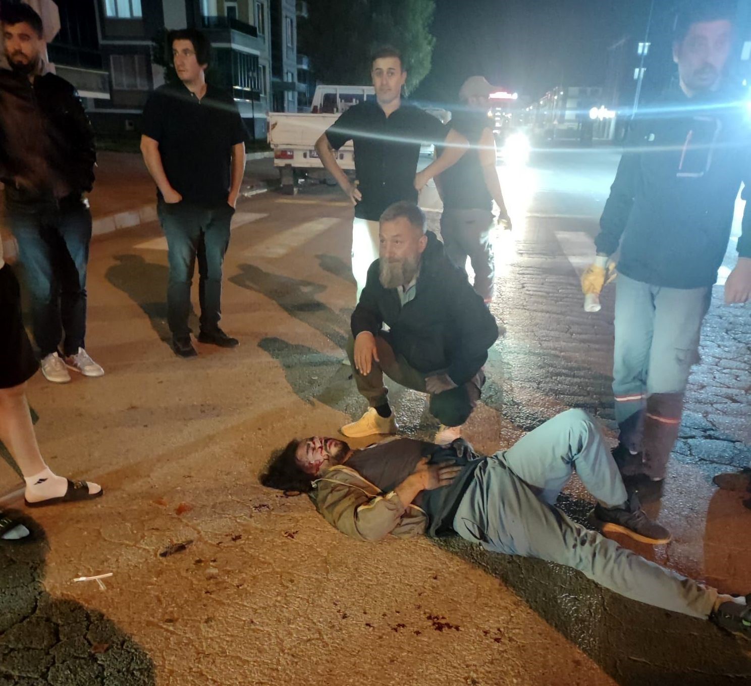 Erzincan’da motosiklet ile minibüsün çarpıştığı kazada 1 kişi yaralandı