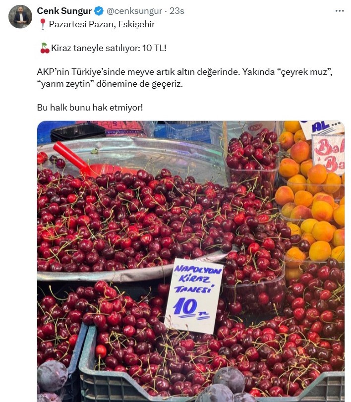 Esnaf: "’Tanesi 10 TL’ etiketi tadım sayısını azaltmak içindi, çarpıtıldı"
