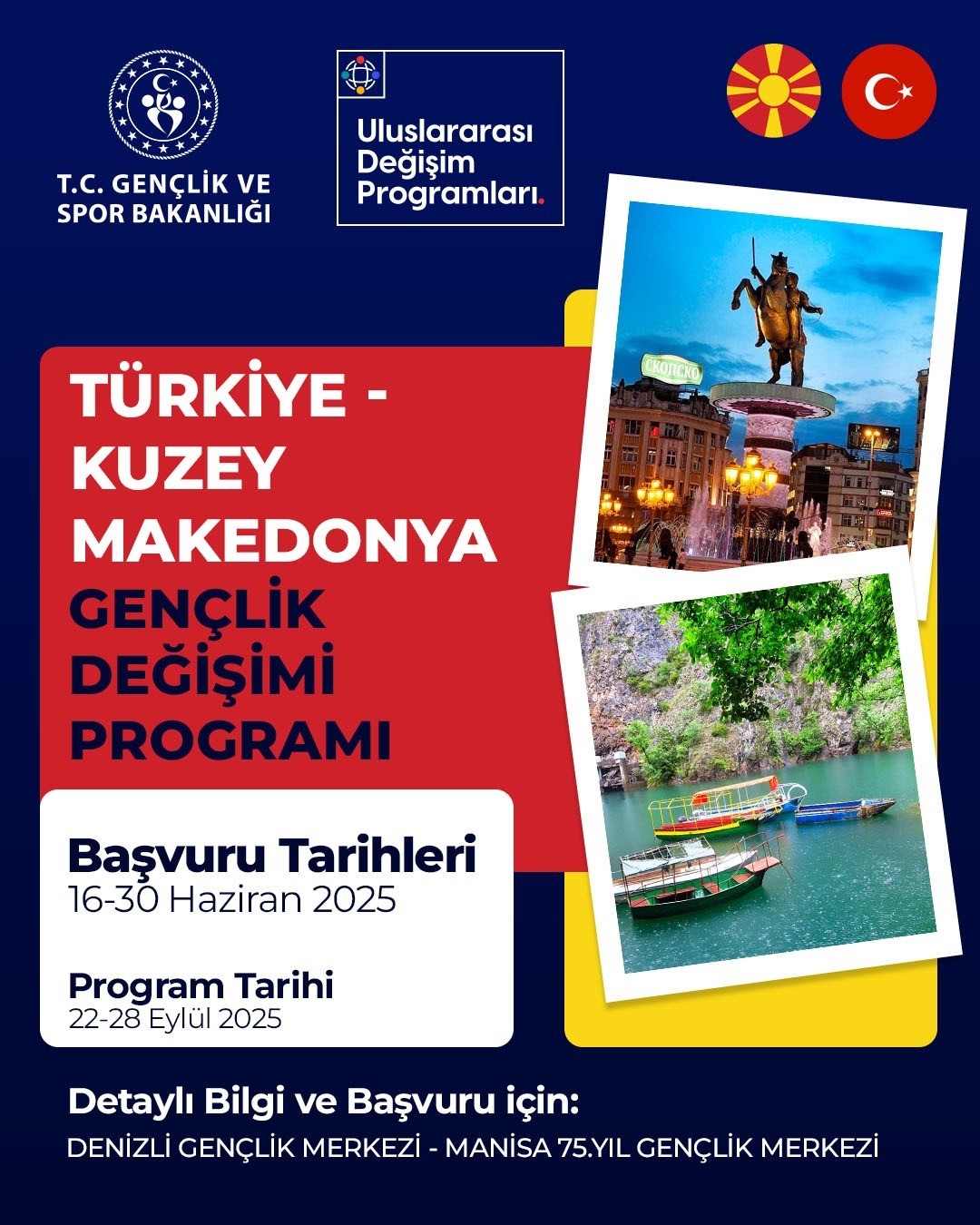 Türkiye - Kuzey Makedonya Gençlik Değişimi Programı başvuruları başladı