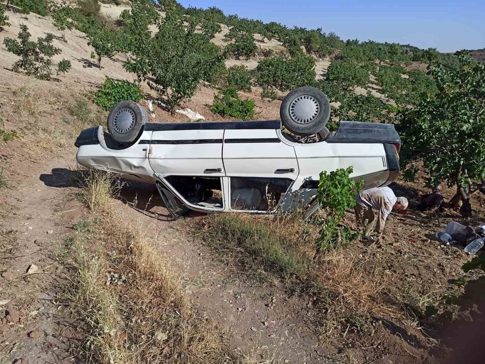 Adıyaman’da otomobil takla attı: 1 yaralı