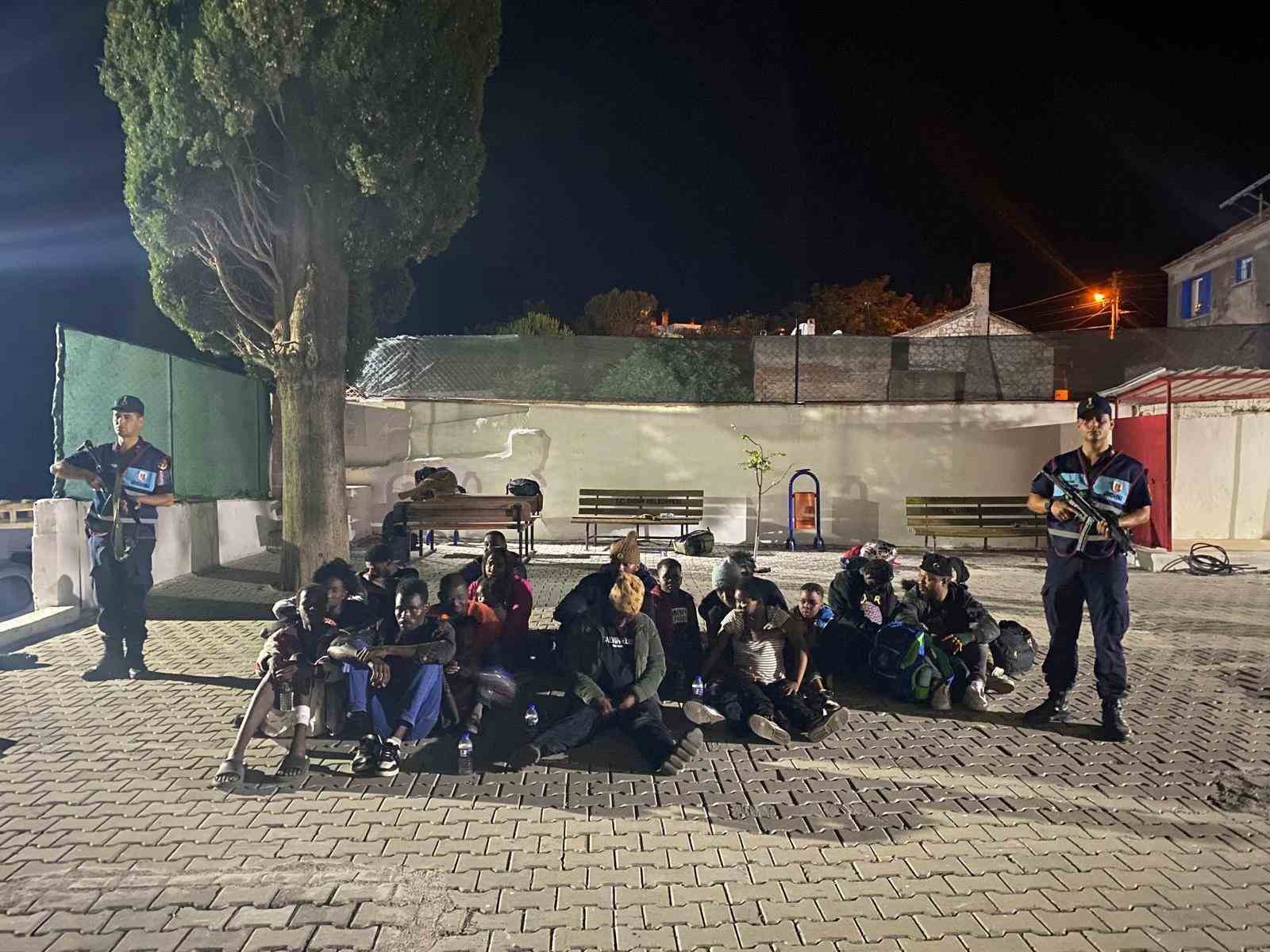 Zeytinlikteki 32 düzensiz göçmen yakalandı