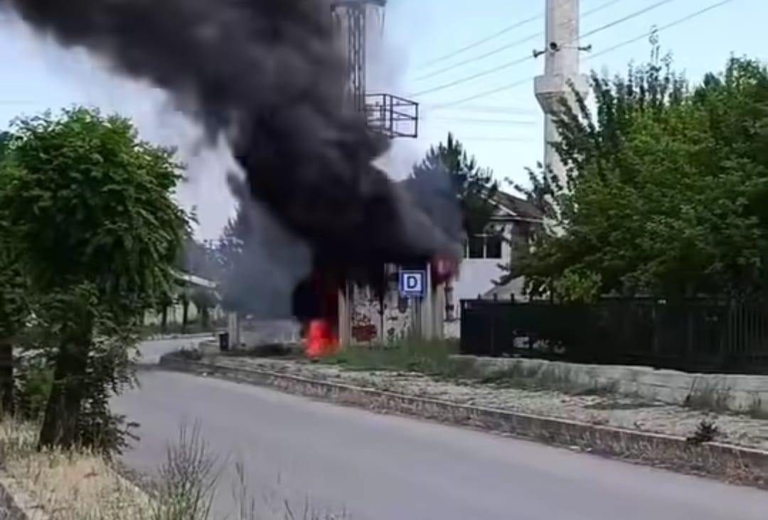 Erciş’te trafo yangını