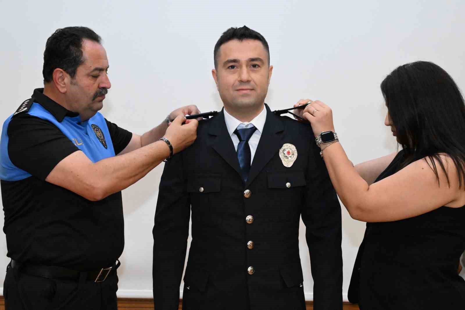 Antalya Emniyet Müdürlüğü’nde rütbe terfi töreni düzenlendi