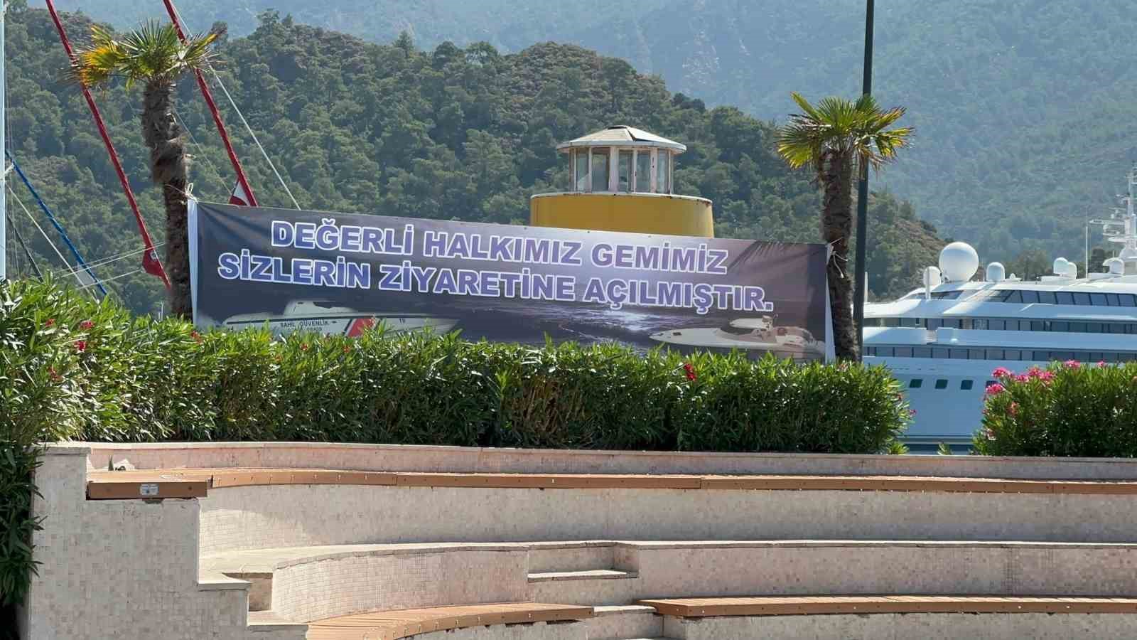 Sahil G&uuml;venlik Botu Marmaris&rsquo;te halkın ziyaretine a&ccedil;ıldı

