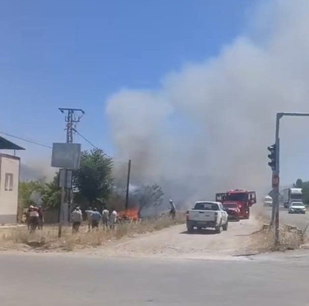 Yeşilyurt’ta korkutan bahçe yangını