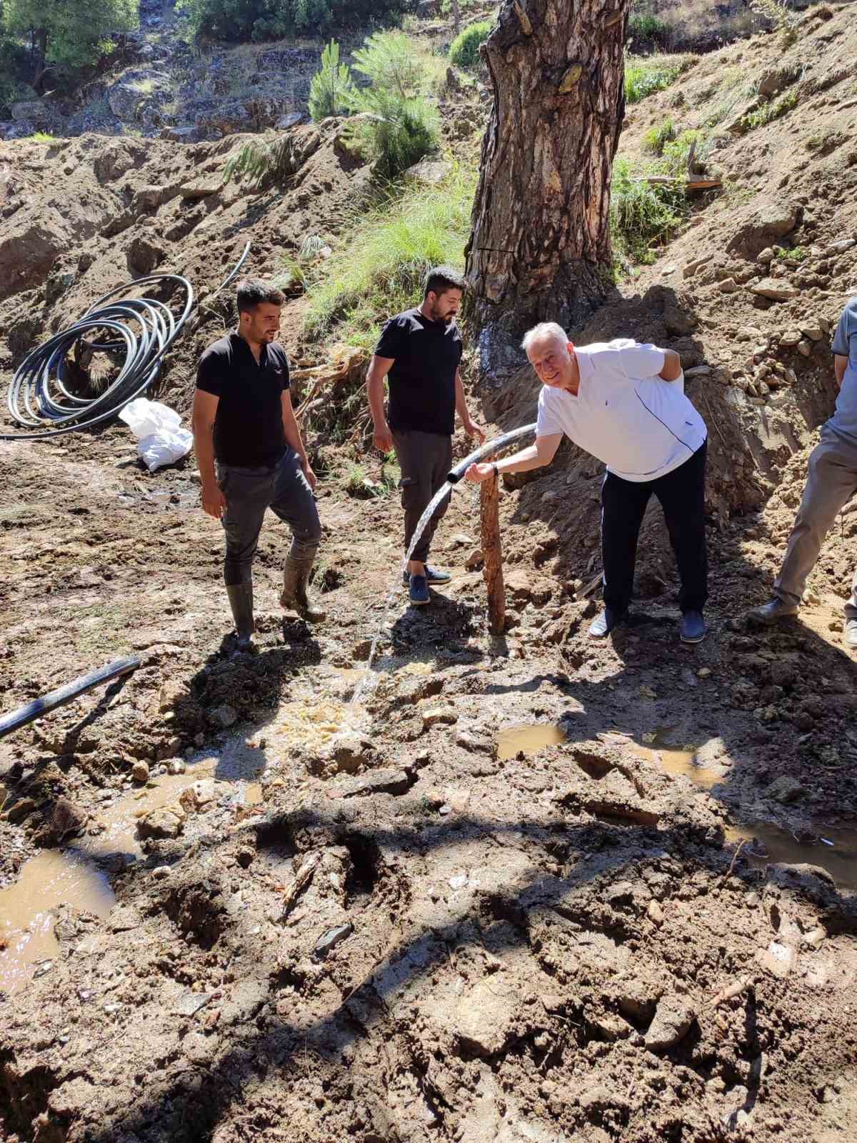 Karacasu Yazır Mahallesi&rsquo;nde su sorunu &ccedil;&ouml;z&uuml;ld&uuml;
