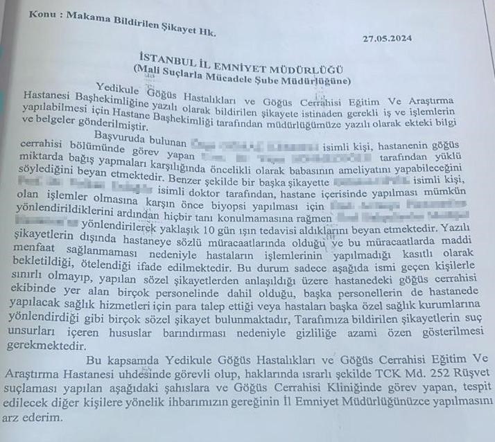 İstanbul İl Sağlık Müdürlüğü’nden ‘haksız kazanç’ operasyonu açıklaması: "Özel hastanede işlem yapan doktora suçüstü"