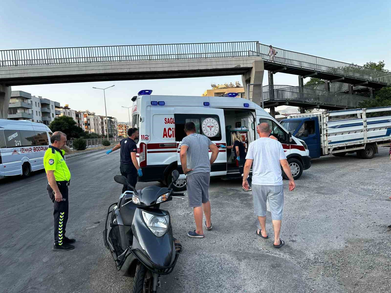 Milas’ta otomobil ile motosiklet çarpıştı: 1 yaralı
