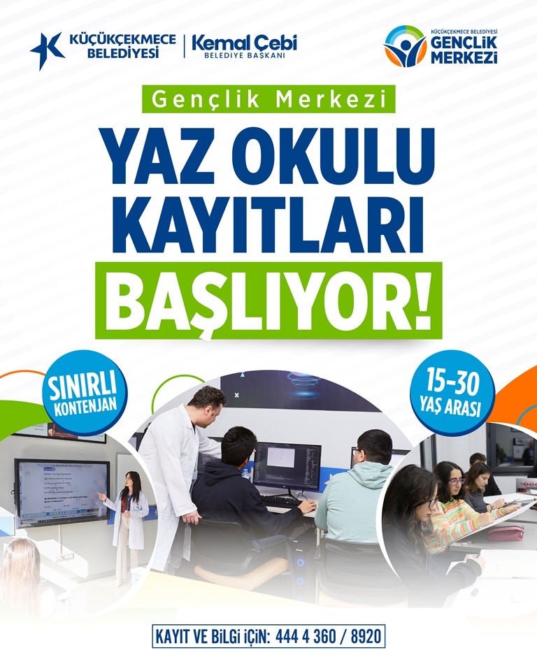 K&uuml;&ccedil;&uuml;k&ccedil;ekmece&rsquo;de yaz okulları kayıtları başladı
