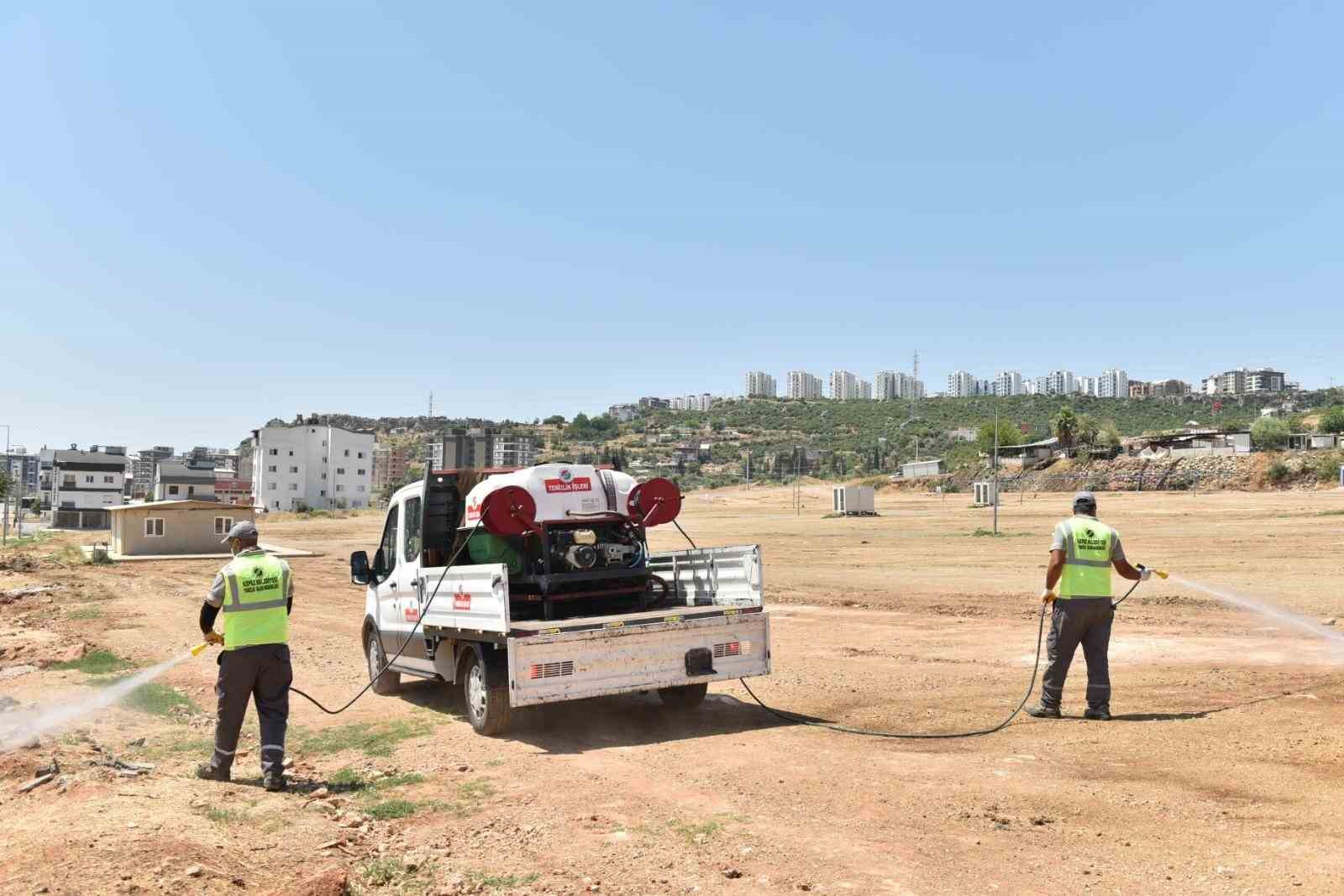 Kepez’de kurban bayramı sonrası temizlik ve dezenfekte çalışması