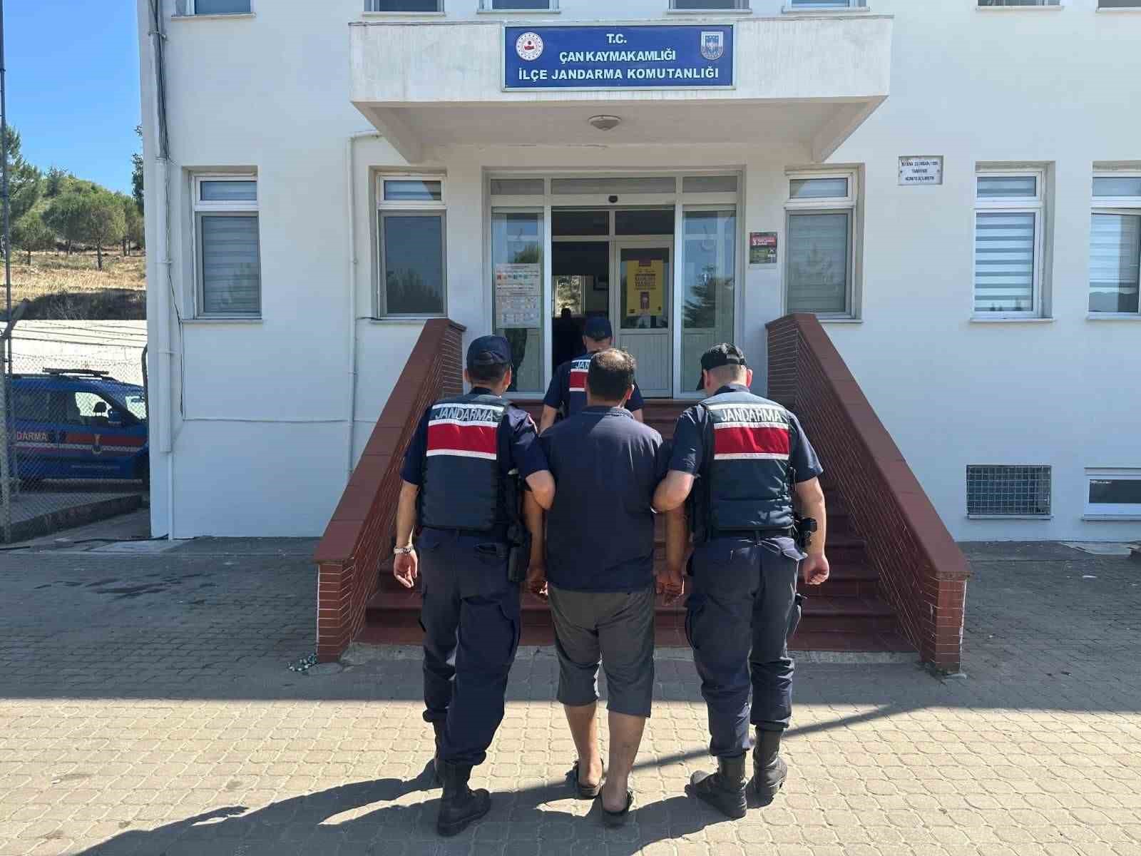 Çan’da yangına neden olan şüpheli hakkında adli işlem başlatıldı