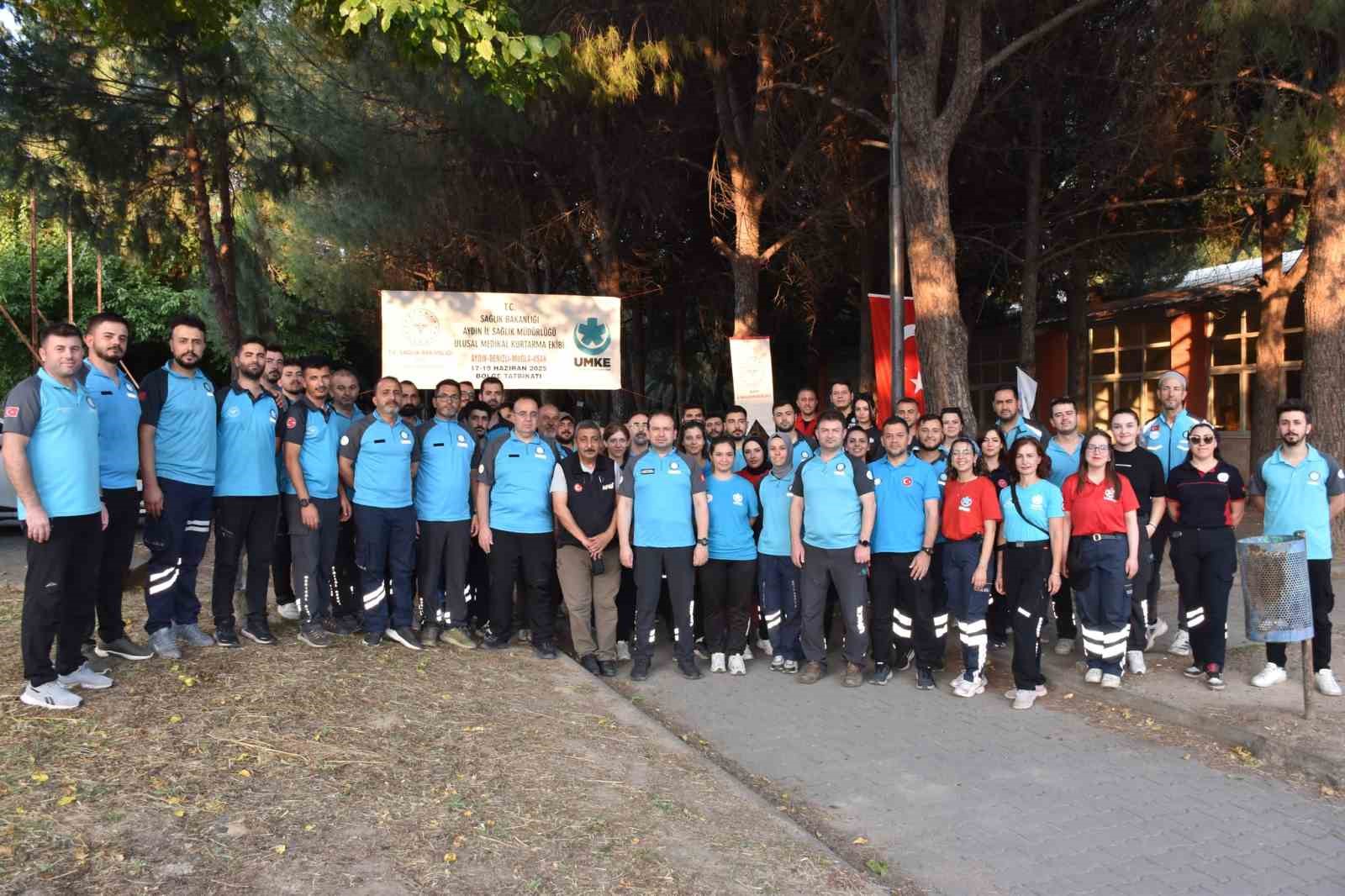 Aydın ev sahipliği yaptı, tatbikat gerçeğini aratmadı